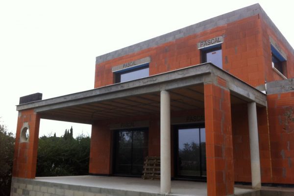 Villa en cours de construction par C2T